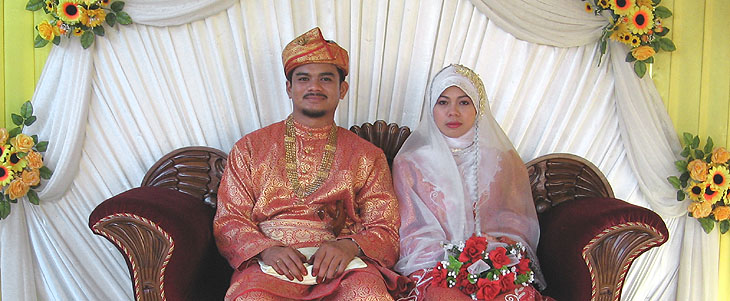 The Malay marriage is a regal affair The bride and groom are treated as