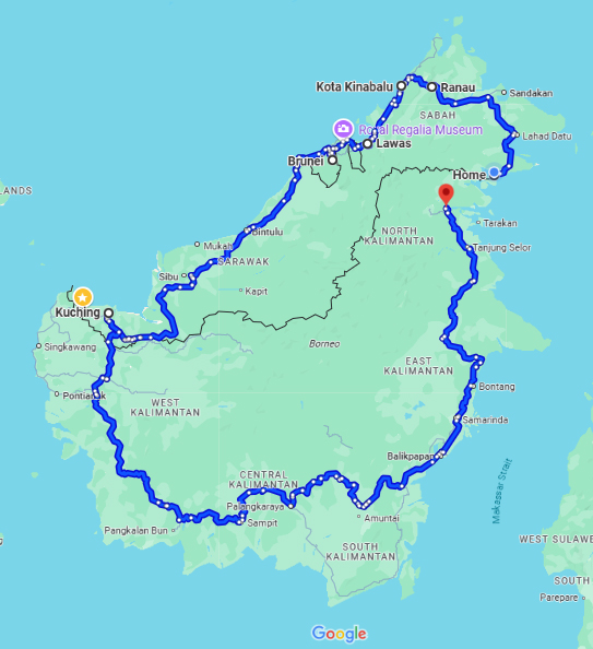 Pan Borneo Highway Map