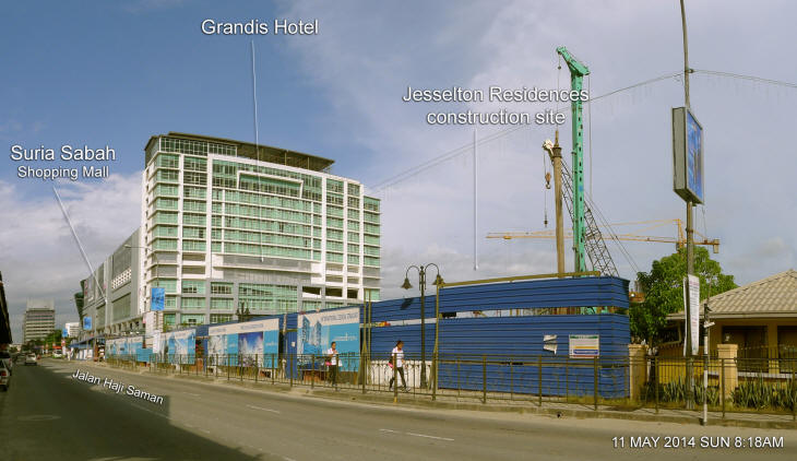 Jesselton Residences construction site