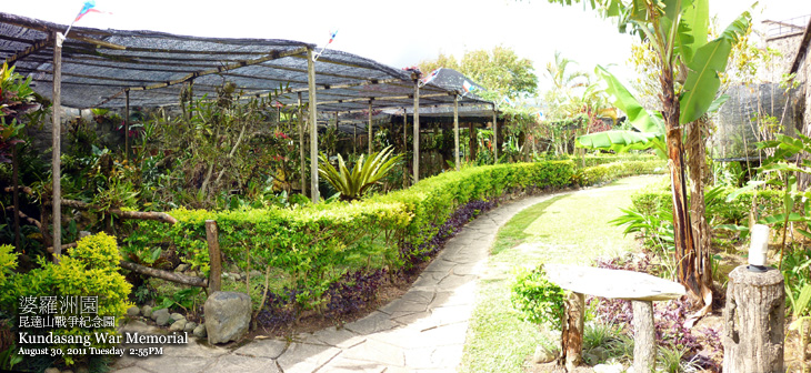 Borneo Garden with wild flowers of Kinabalu