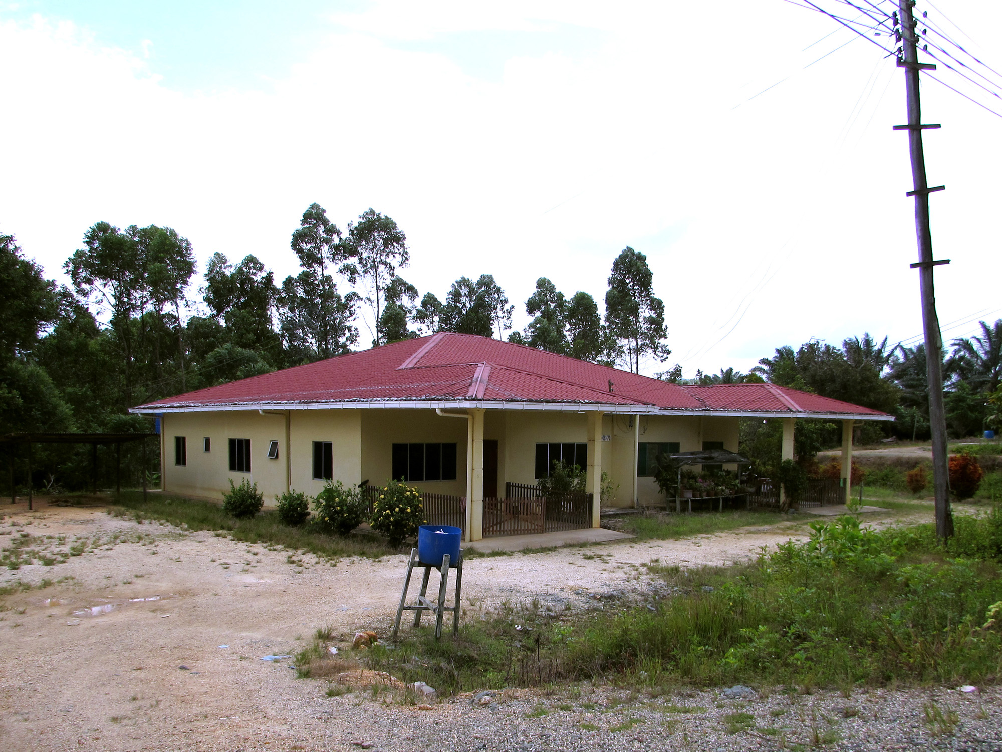 Staff quarters of Brumas plantations of Sabah Softwood Sdn. Bhd. under Yayasan Sabah Foundation