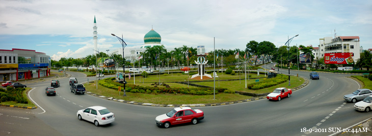 Clock Tower Roundabout at Tawau