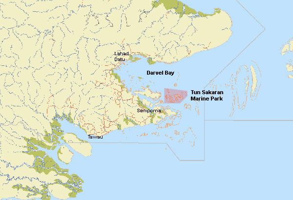 Reefbase Map of Darvel Bay