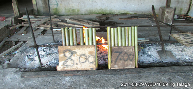 Lemang Pandan (Bamboo Rice)