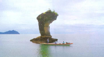 The famous Sea Stack - Craft by the sea waves.