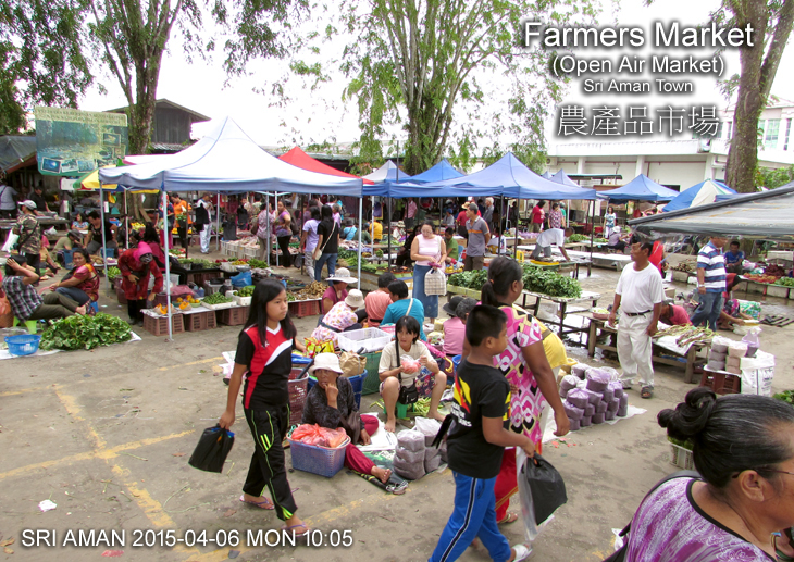 Farmers Market (Open Air Market)  Sri Aman Town 農產品市場