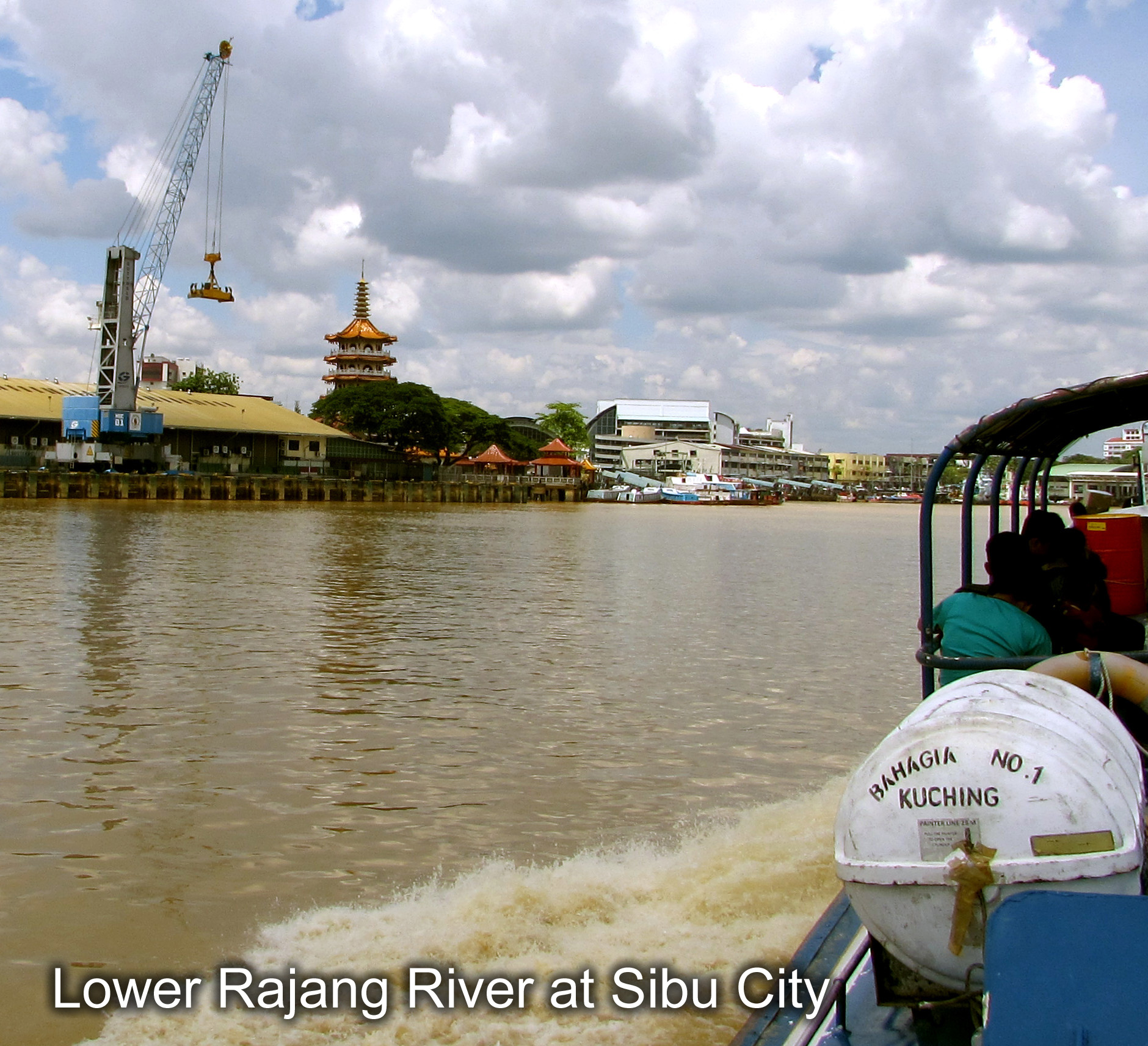 Lower Rajang River at Sibu City