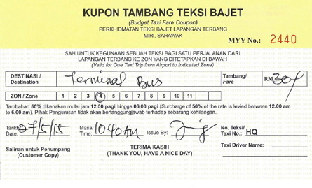 Budget Taxi Fare Coupon