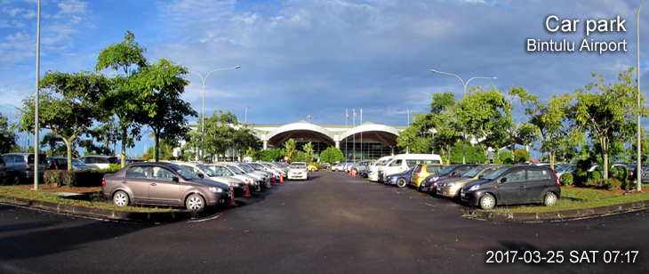 Car park of Bintulu Airport