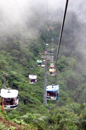 World's fastest mono cable car ride - Genting Skyway