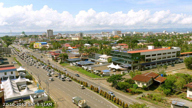 View of Tawau Town from Cafe @ Seven Coffeehouse