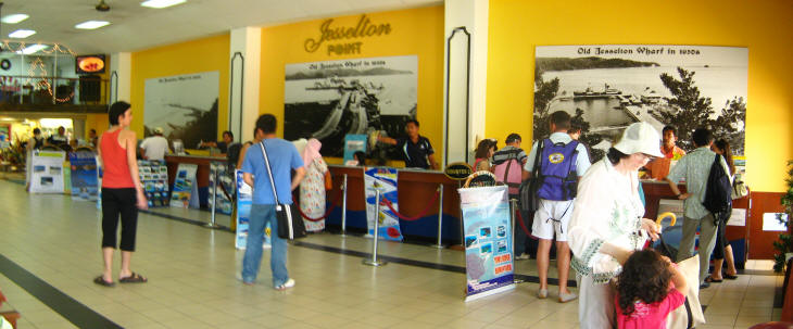 Ticket counters of Jesselton Point