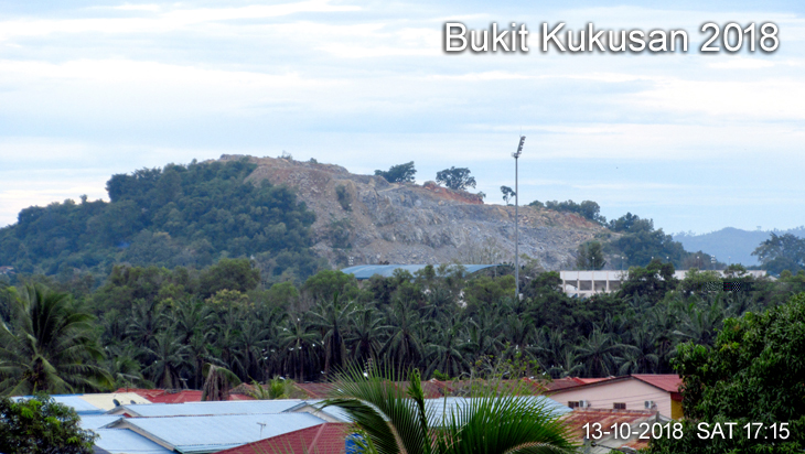 2018 Bukit Kukusan Hill view from Taman Semarak.