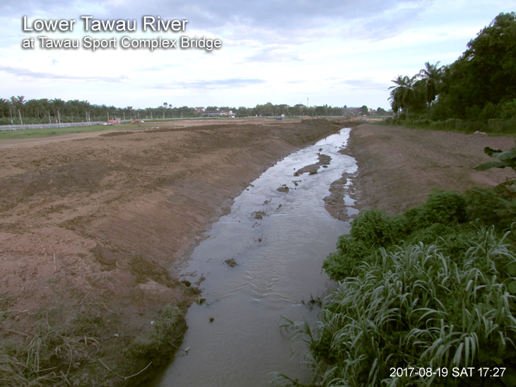 Lower Tawau River at Tawau Sport Complex Bridge