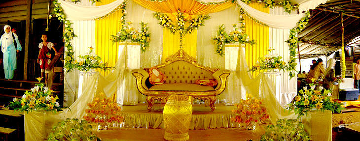 A Wedding Ceremony in an oil palm plantation in Malaysia