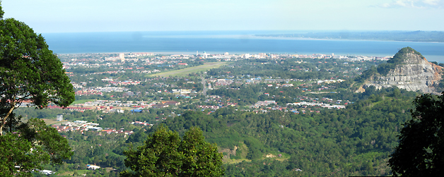 View of Tawau Town from Bukit Gemok