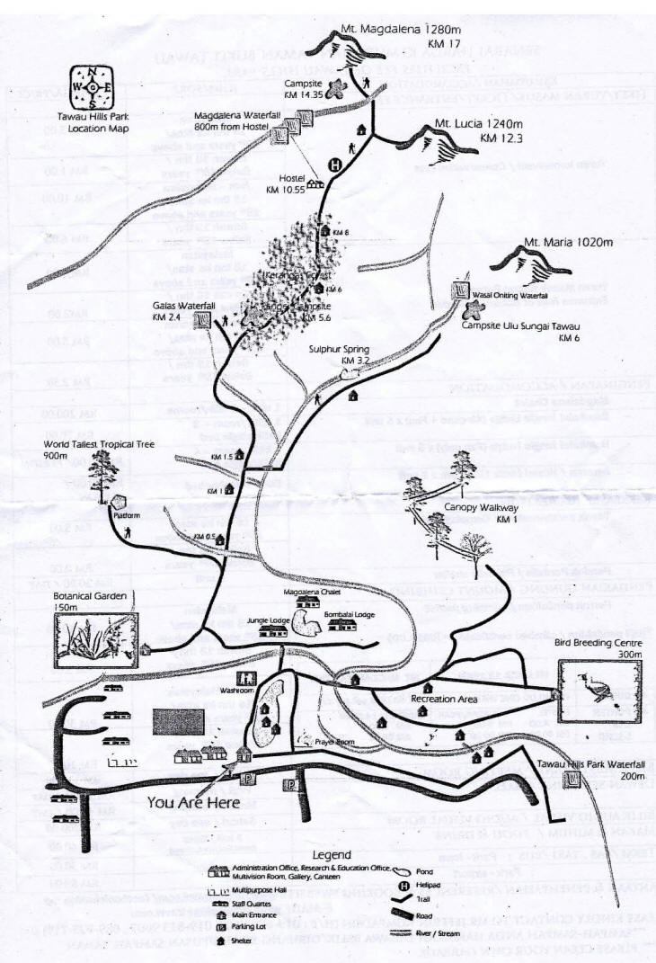 &nbsp;Map of Tawau Hills Park