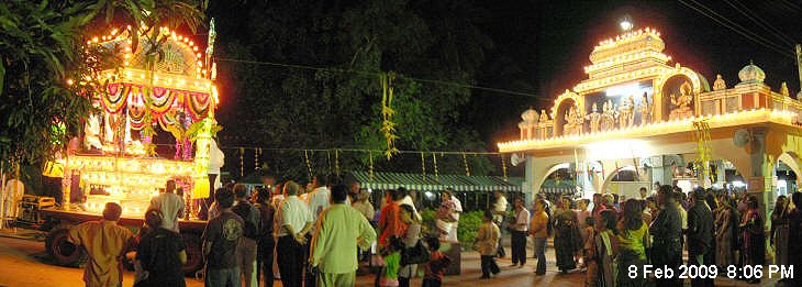 Chariot and Temple of Lord Murugan