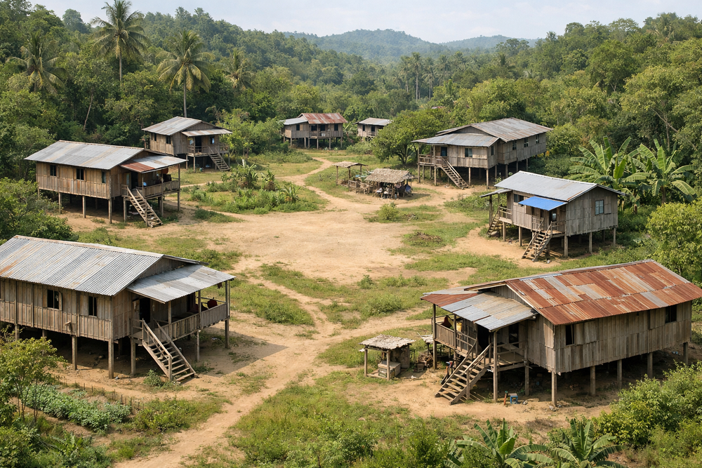 Overview of a Tawau hinterland village